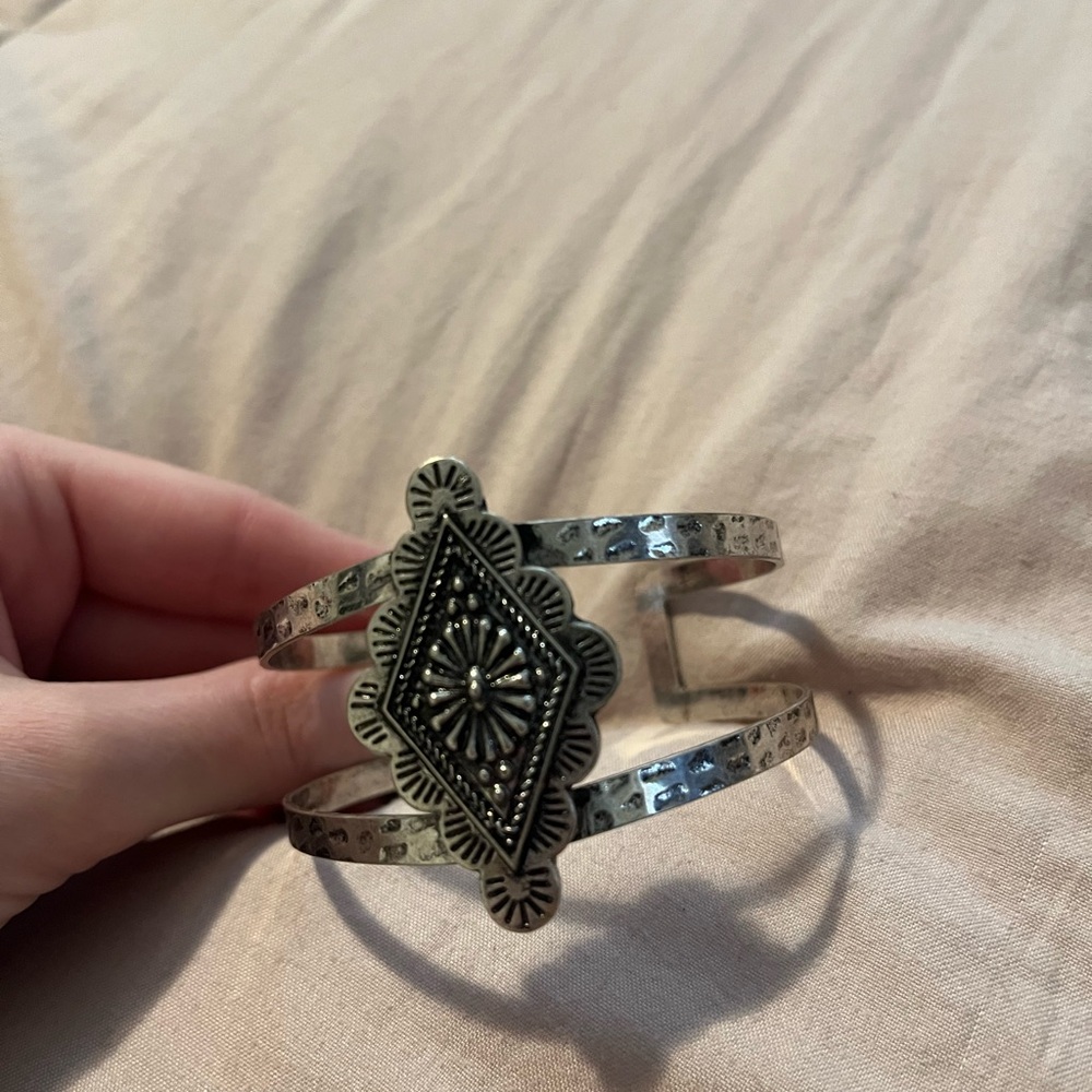 Silver Western Cuff Bracelet